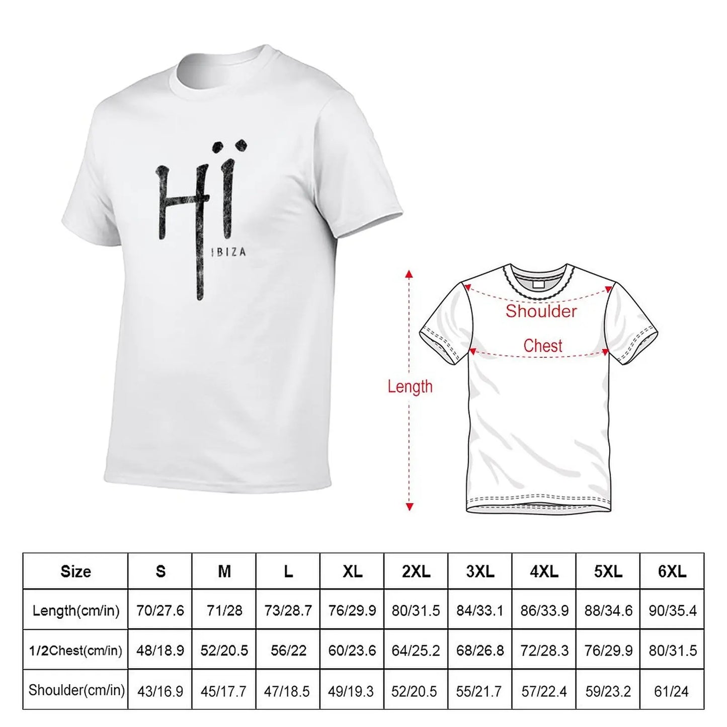 T-Shirt Hi Ibiza pour hommes