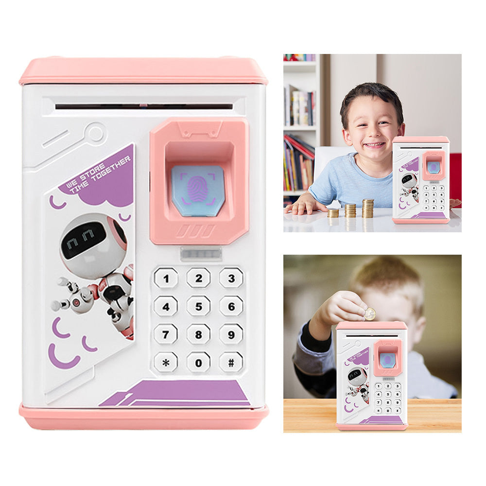 Electronic fingerprint piggy bank