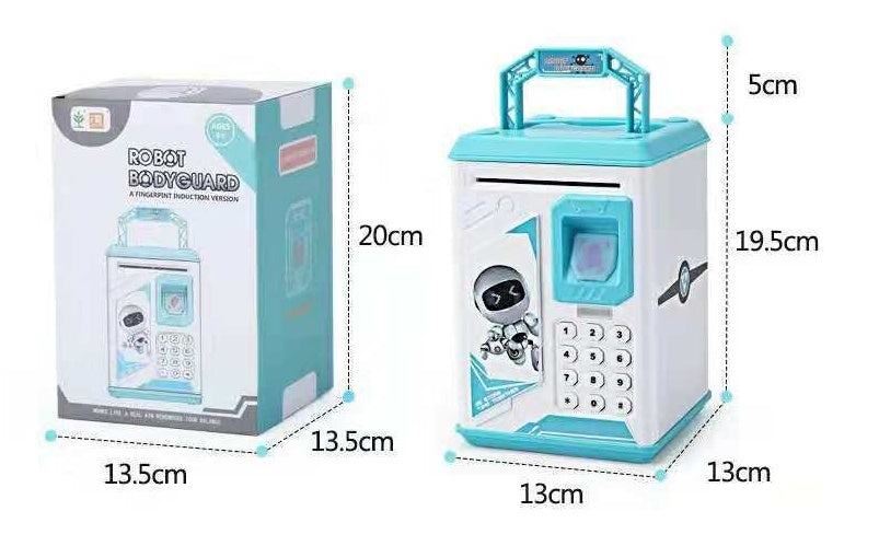 Electronic fingerprint piggy bank