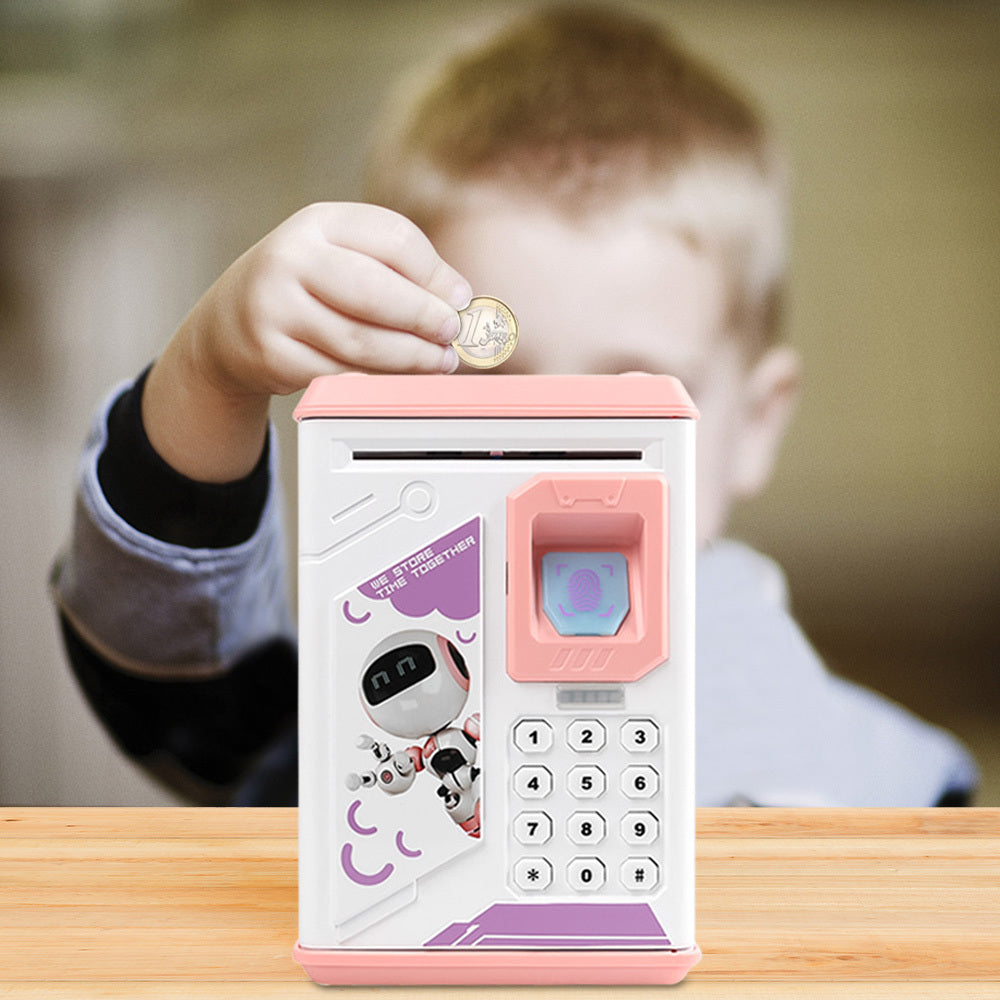 Electronic fingerprint piggy bank