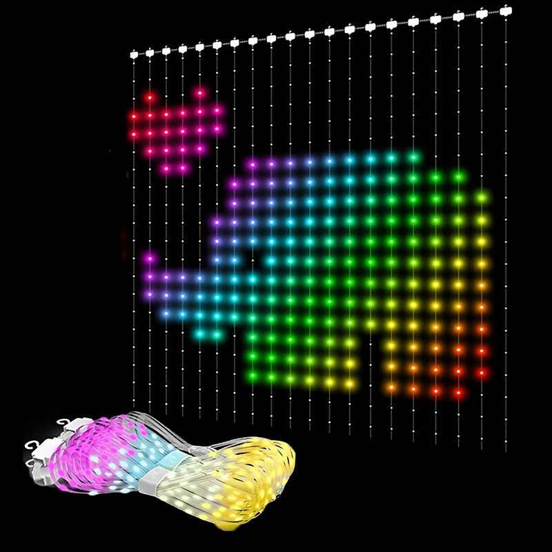 1pc, ecran Led -Guirlandes inteligentes , , APP Control to for Switch At Any Time,