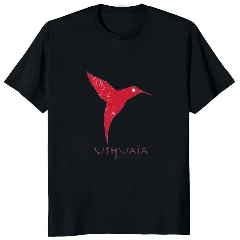 T-shirt Ushuaia Ibiza pour hommes Keep short Eye catching T-shirt graphique à manches courtes Casual Business Mode T-shirt pour hommes