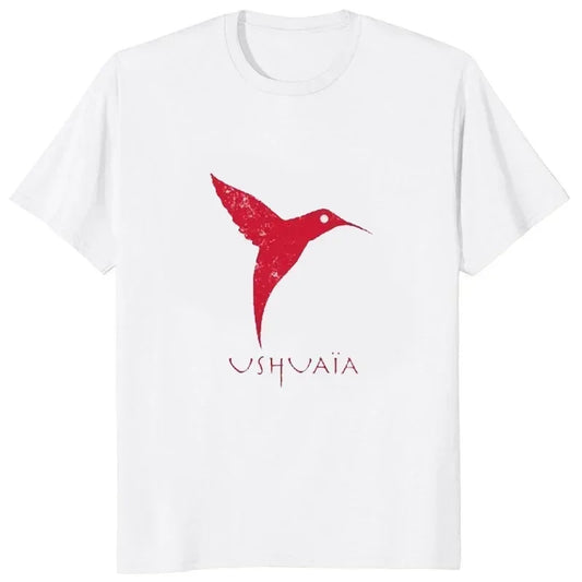 T-shirt Ushuaia Ibiza pour hommes Keep short Eye catching T-shirt graphique à manches courtes Casual Business Mode T-shirt pour hommes