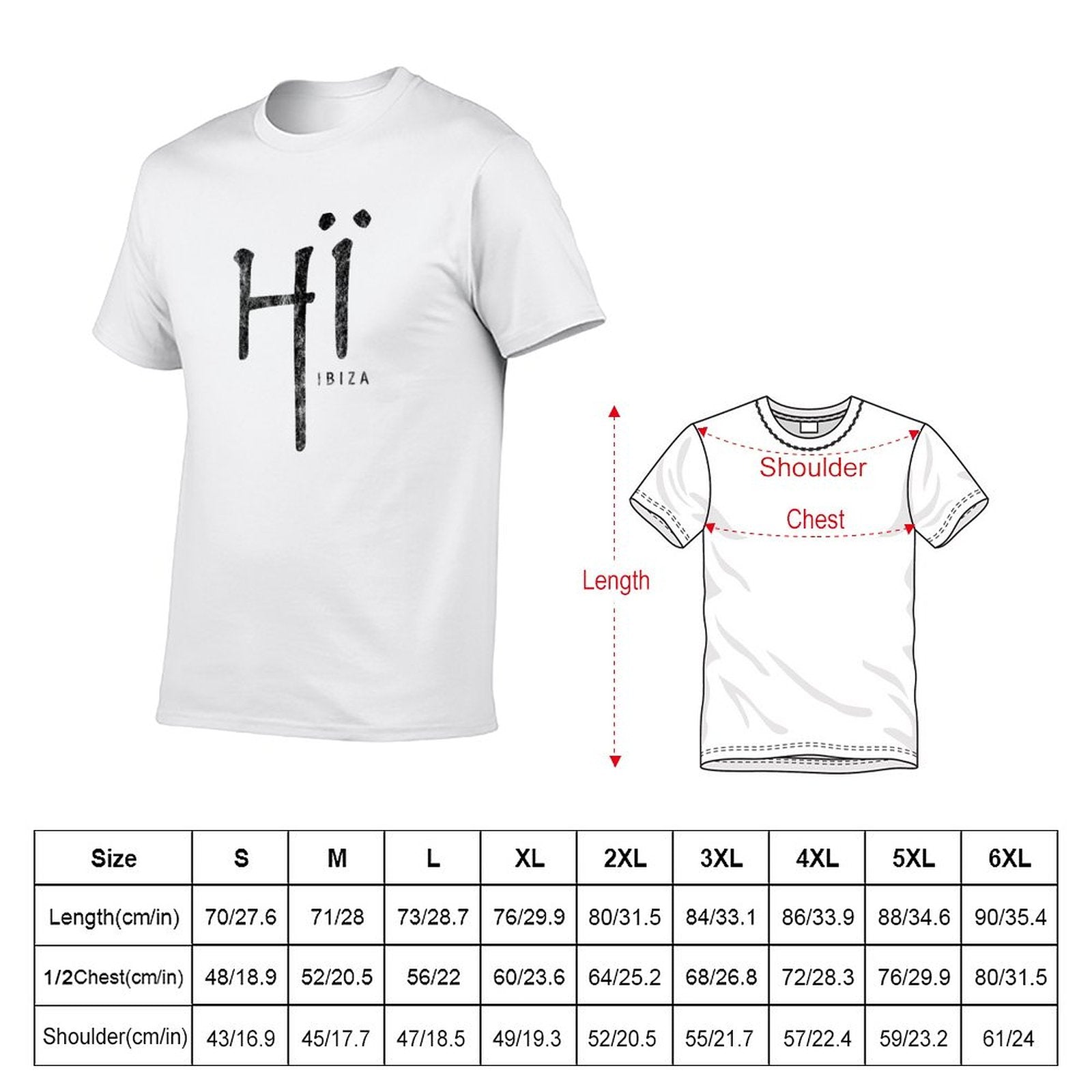 T-Shirt Hi Ibiza  pour hommes